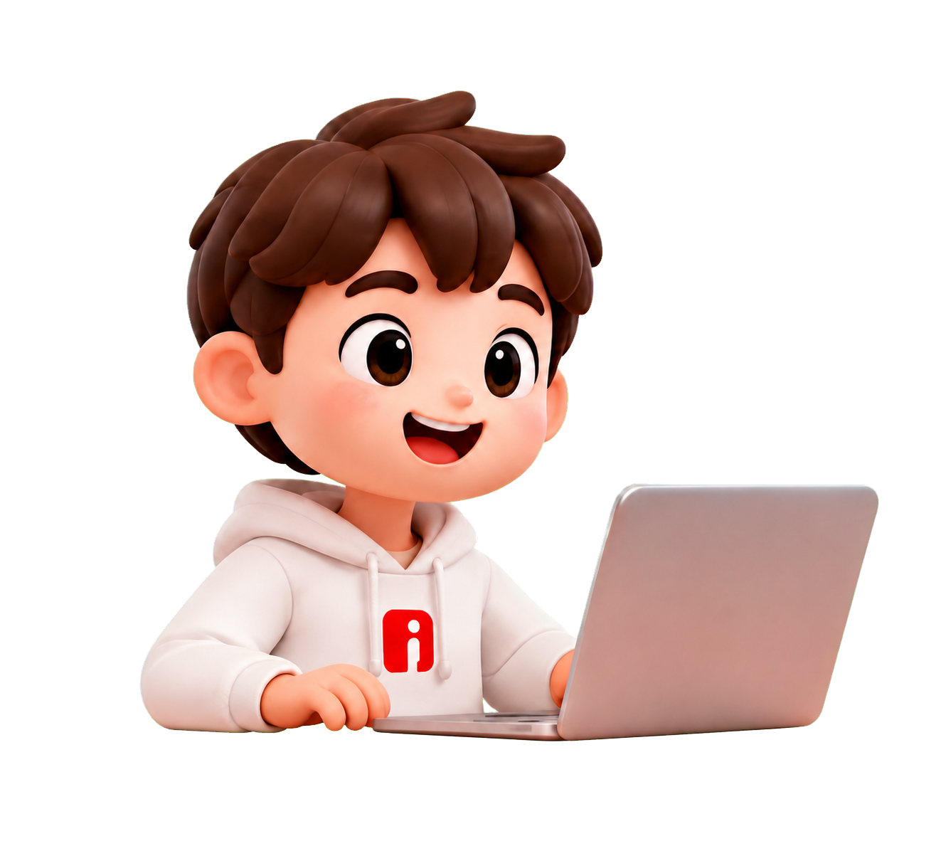 学生使用电脑进行编程创作